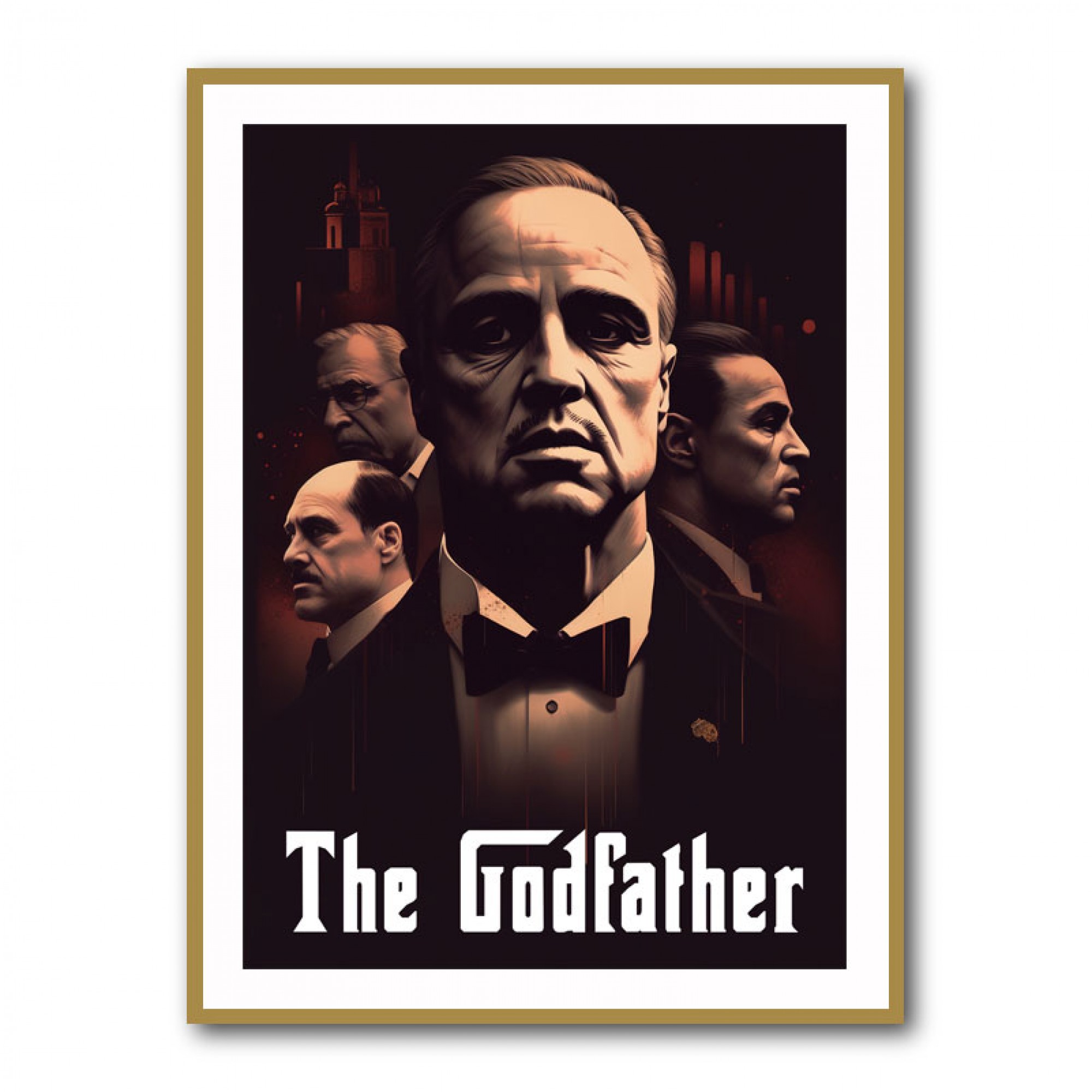 The Godfather Poster Style Wall Art